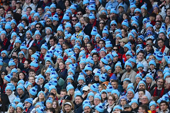 Uma multidão de 88.000 pessoas compareceu ao jogo Big Freeze AFL deste mês no MCG.