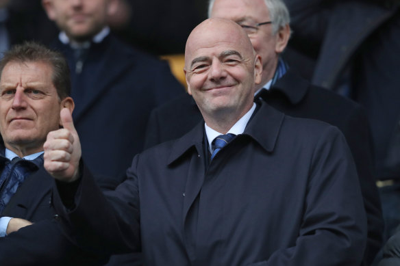 Gianni Infantino attended an English Championship match between Millwall and Norwich at the weekend.