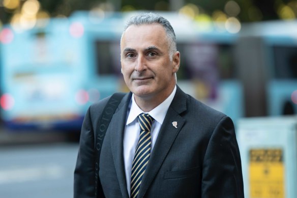 Drummoyne MP John Sidoti departs ICAC earlier this year.