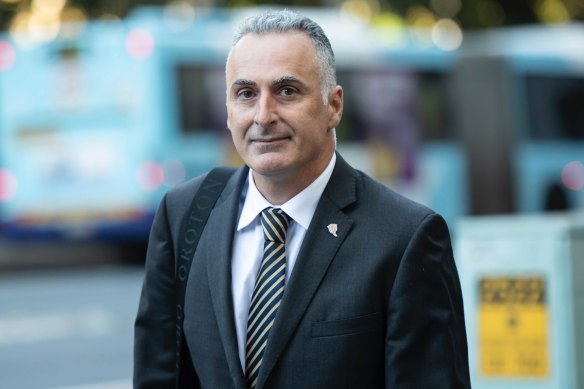 Drummoyne MP John Sidoti departs ICAC earlier this year.