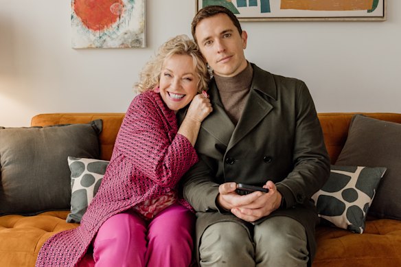 Rebecca Gibney and Harry McNaughton in Happiness.