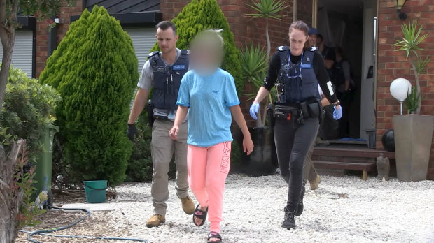 A 28-year-old woman was arrested during a drug raid at a Rowville home. 