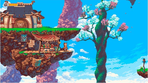 Owlboy's colourful world is a delight to explore.