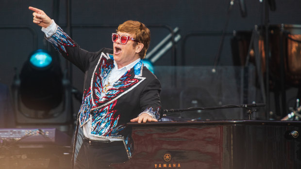 Old favourites and a surprise mooning at Elton John’s Melbourne performance