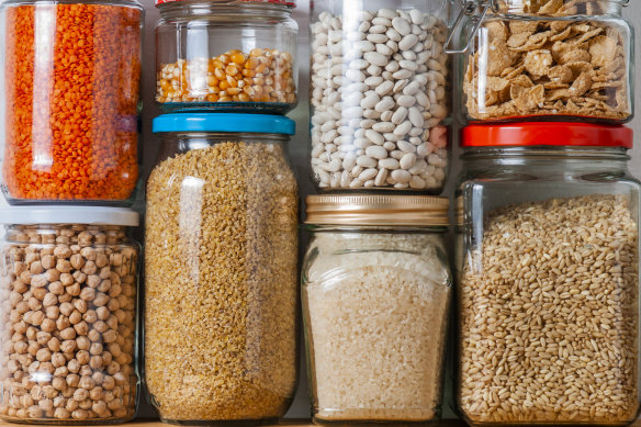 Start by taking everything out of the pantry. 