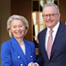 President of the European Commission Ursula von der Leyen meets with Prime Minister Anthony Albanese at Parliament House in Canberra, on Tuesday 24 March 2026.
