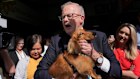 Anthony Albanese campaigning in Brisbane on Tuesday 