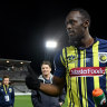 Bolt to start up front for Mariners in tilt for A-League deal