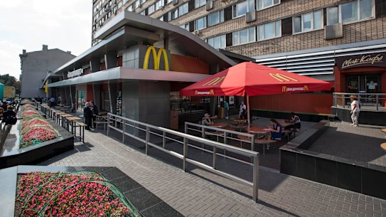 McDonald’s outlet in Russia.