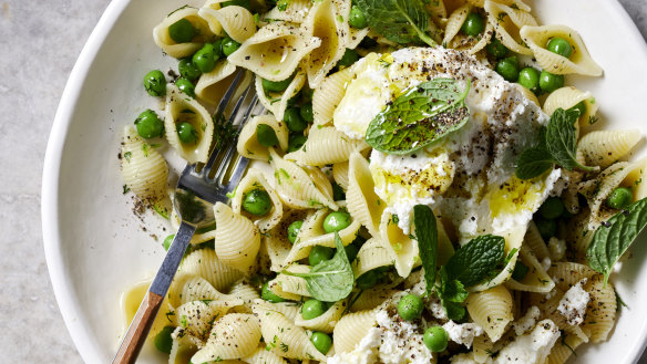 Dill and mint add vibrancy to this simple but satisfying pasta dish.