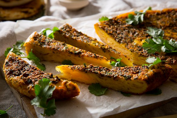 A hit of zesty chermoula elevates this cheeky take on the classic tortilla de patatas.