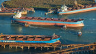 An iron ore carrier enters Port Hedland, the world’s biggest cargo port.