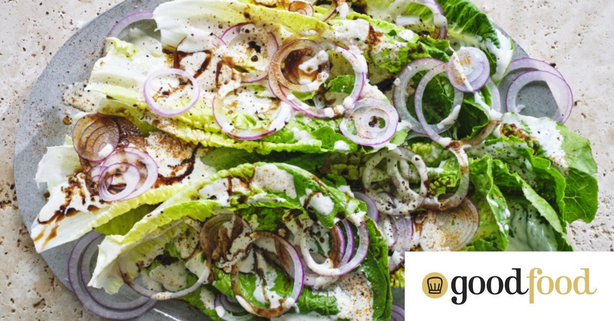 Adam Liaw’s cos salad with tahini and molasses