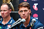 Knights superstar Kalyn Ponga speaking on Thursday.