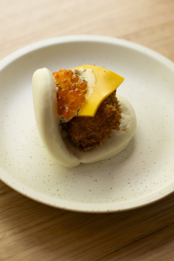 Fish finger bao bun.