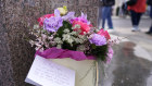 Flowers and a letter to the Princess of Wales were left outside Windsor Castle in Windsor after the shock news.