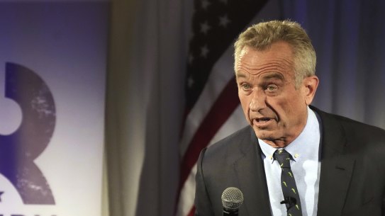 FILE - Independent presidential candidate Robert F. Kennedy Jr. speaks during a campaign event, Tuesday, Nov. 14, 2023, in Columbia, S.C. Independent presidential candidate Robert F. Kennedy Jr. filed paperwork Thursday, June 20, 2024 to get on the ballot for the November election in swing-state Pennsylvania, the state's election office said. (AP Photo/Meg Kinnard, File)