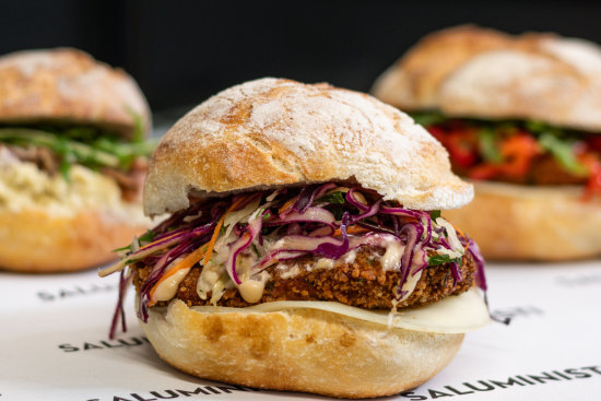 Pork cotoletta joins a host of other Italian fillings at Saluministi.