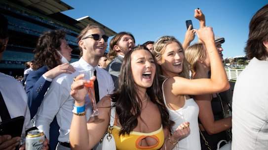 Revellers at Royal Randwick.