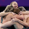 Titmus leads relay team to world record as golden run in pool continues
