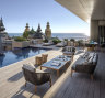 Relax by the private pool.