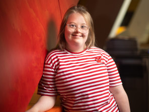 Henrietta Graham photographed for the Sunday Age last December for an article about a new film course for young people with disability.
