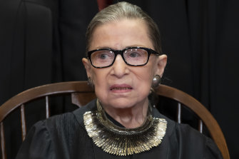 Supreme Court justice Ruth Bader Ginsburg.