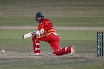 Ex-Zimbabwe captain Brendan Taylor during a match in 2020.