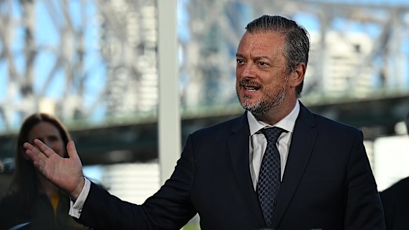 International Paralympic Committee president Andrew Parsons in Brisbane on Wednesday.