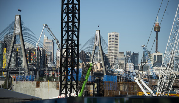 Tunnelling on the Rozelle Interchange has reached 60 per cent.