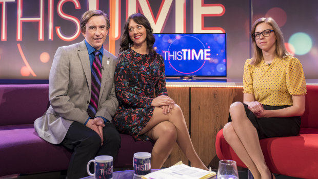 Steve Coogan plays TV talk show host Alan Partridge on This Time.