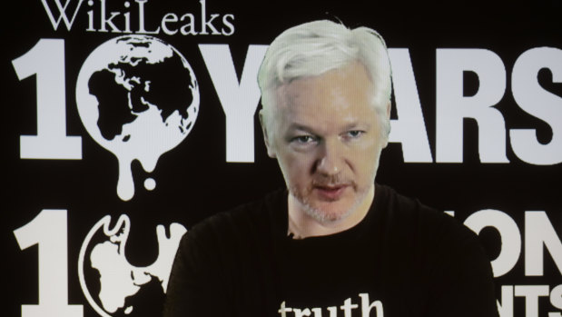 WikiLeaks founder Julian Assange in 2016. 