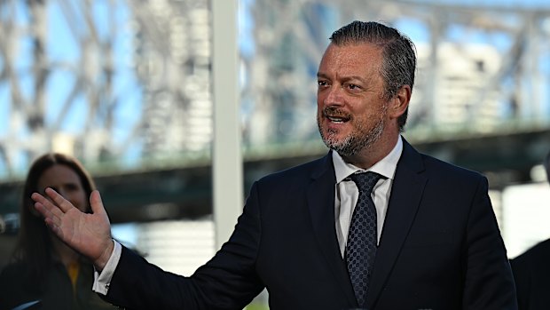 International Paralympic Committee president Andrew Parsons in Brisbane on Wednesday.