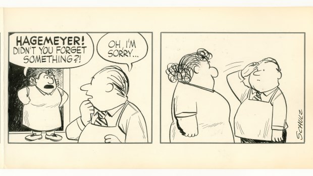 Part 2: One of three recently rediscovered strips drawn by Charles M. Schulz in the 1950s.