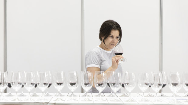 Kayleen Reynolds, at 29, is the youngest member of the judging panel at the National Wine Show.