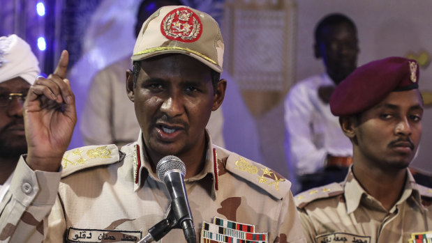 General Mohammed Hamdan Dagalo, better known as Hemedti, deputy head of the military council that assumed power in Sudan after the overthrow of president Omar al-Bashir.