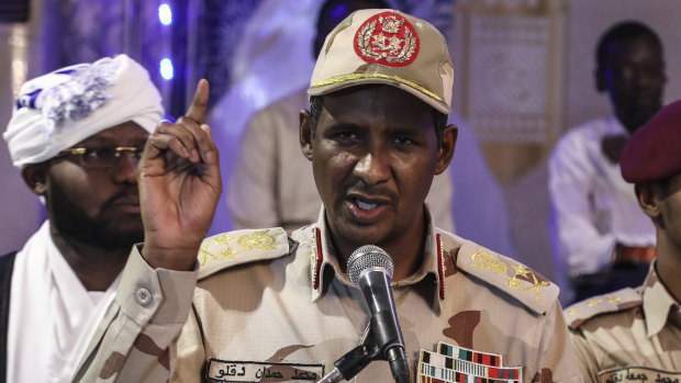 General Mohammed Hamdan Dagalo, better known as Hemedti, deputy head of the military council that assumed power in Sudan after the overthrow of president Omar al-Bashir.