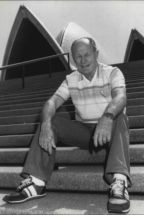 Chuck Yeager in Sydney, in 1983.