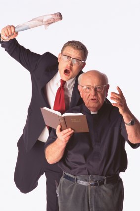 John Safran and Father Bob.