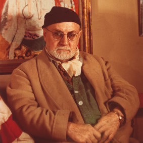 Matisse in his Paris studio in 1948.