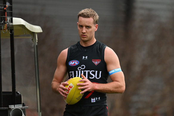 Bomber Darcy Parish is pushing to play his first game since round 10.