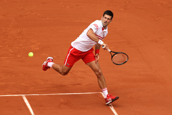 Novak Djokovic proved too strong for Italian young gun Lorenzo Musetti.
