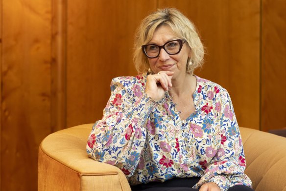 Former Australian of the Year and domestic violence advocate Rosie Batty during a March meeting with Prime Minister Anthony Albanese.