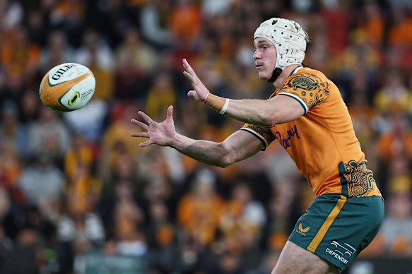 O estreante do Brumbies, Declan Meredith, fez sua estreia contra a França no último sábado, mas foi apoiado por Joe Schmidt.