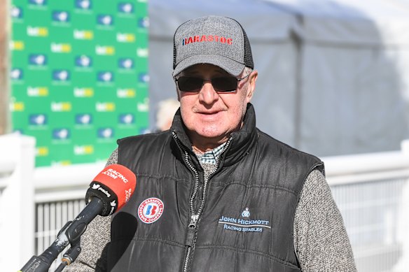 Trainer John Hickmott is threatening to go to the High Court.