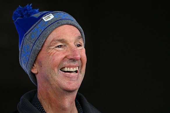 Inspirational: Neale Daniher promotes the 2021 Big Freeze game.