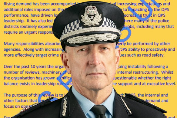 Queensland Police Commissioner Steve Gollschewski wanted a broad-ranging internal review.