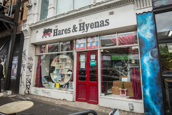 Famous LGBTI bookshop Hares & Hyenas in Fitzroy