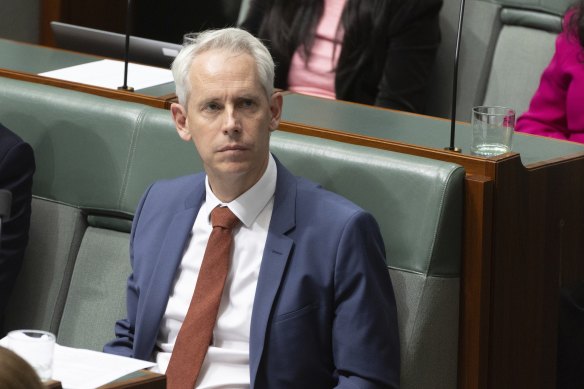 Labor’s Andrew Giles has disclosed an “unrequested Qantas upgrade” to business class.