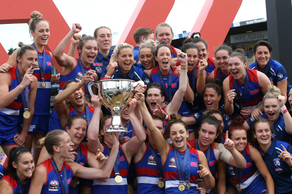 Western Bulldogs’ 2018 premiership team.